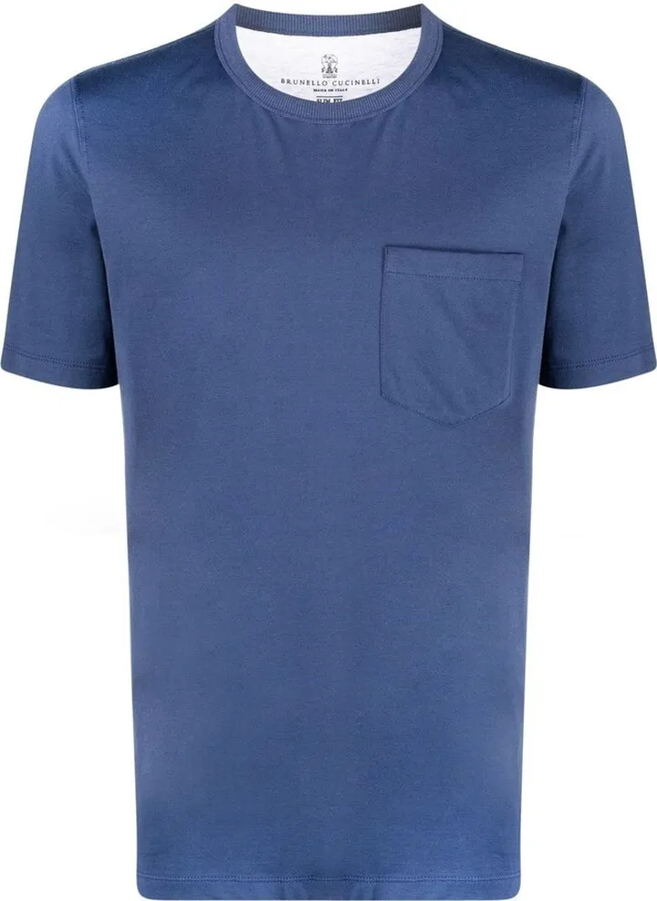 round-neck cotton T-shirt