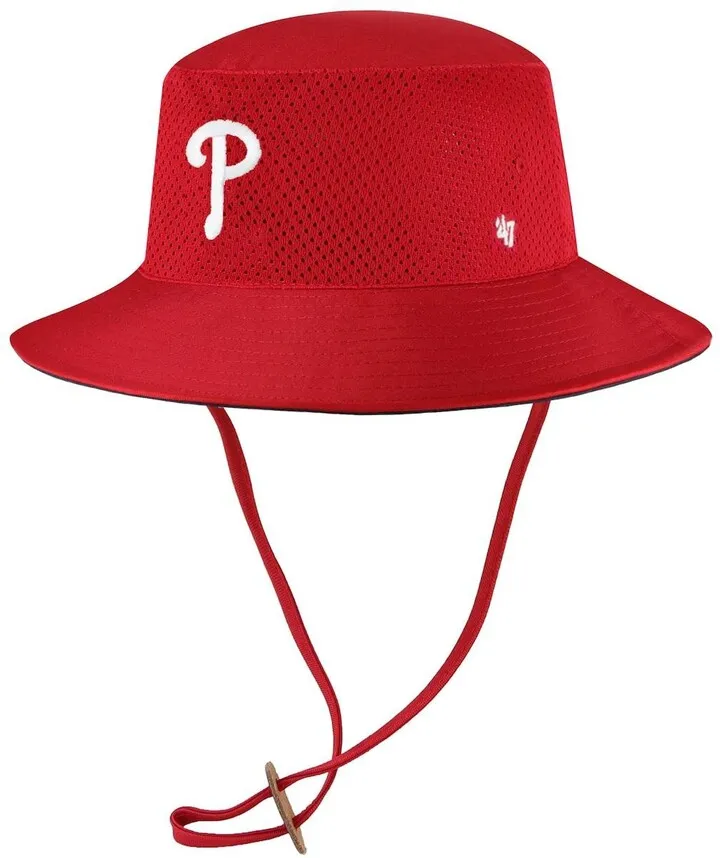 Men's '47 Red Philadelphia Phillies Panama Pail Bucket Hat
