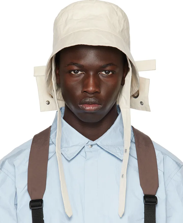 Craig Green Beige Woven Bucket Hat