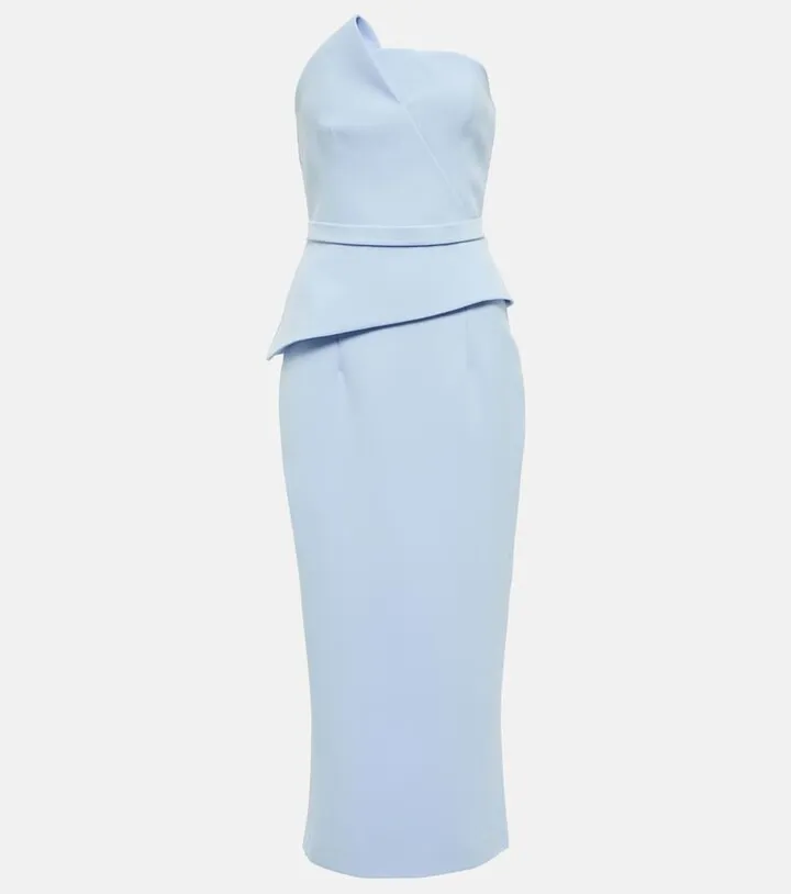 Delani peplum midi dress