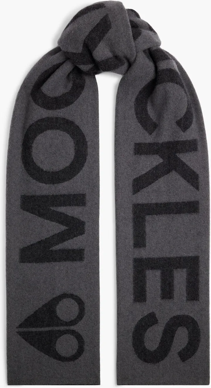 Wool and cashmere-blend jacquard scarf