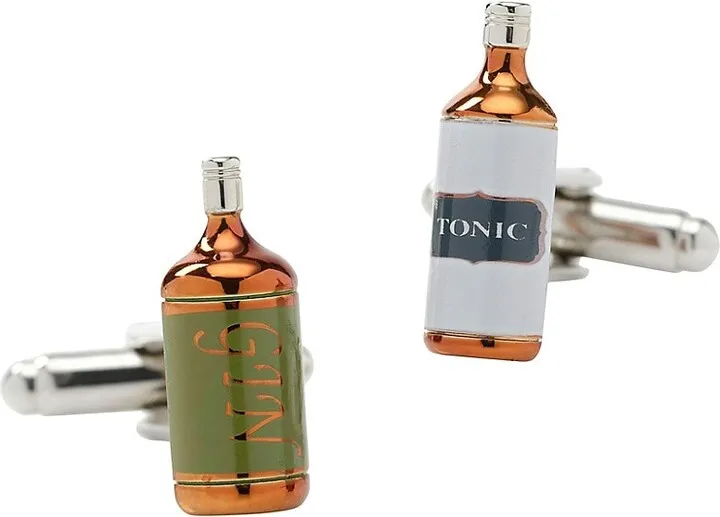 Gin Tonic Bottle Cufflinks