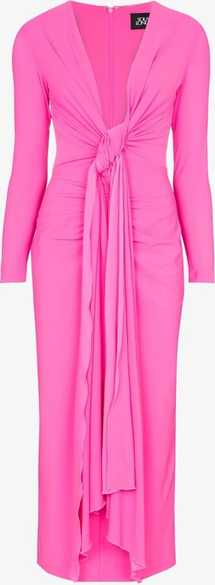 Lorena Knotted Midi Dress