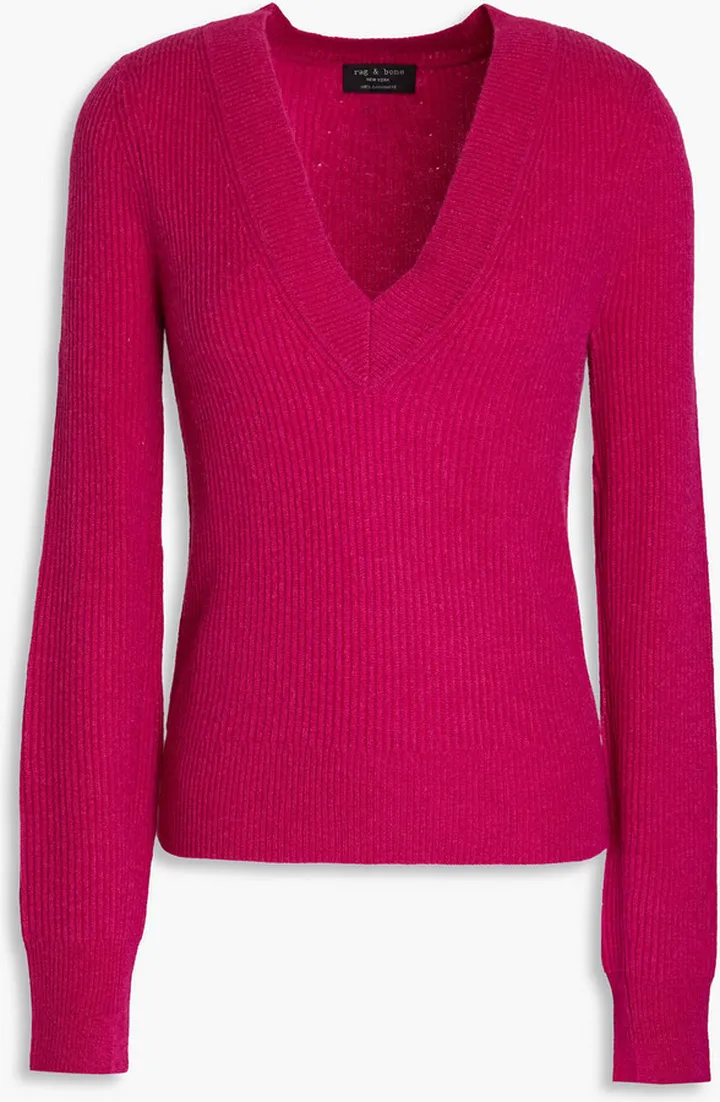 Pierce ribbed cashmere sweater