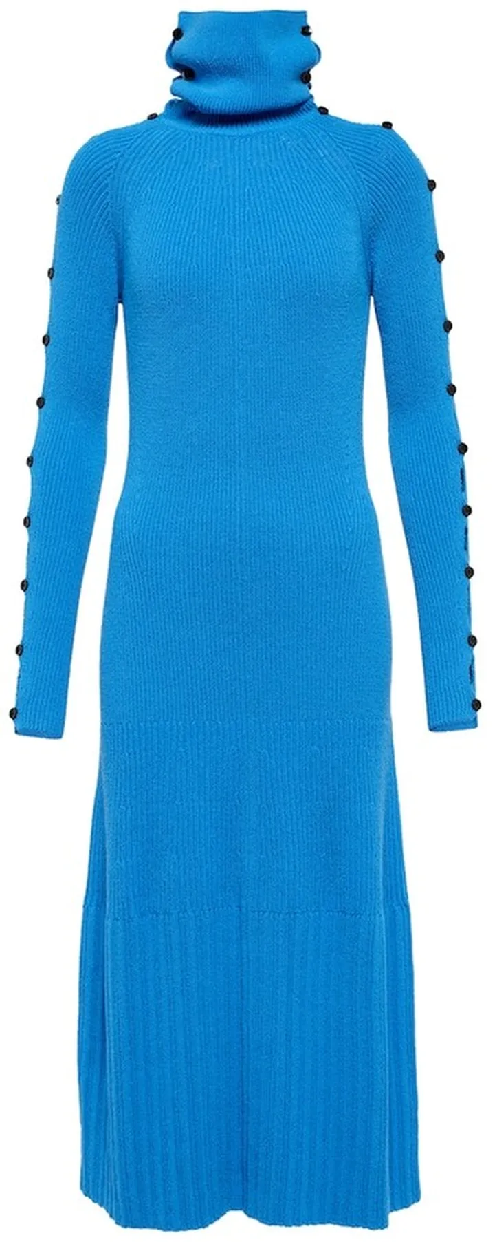 Ribbed-knit cotton-blend sweater dress