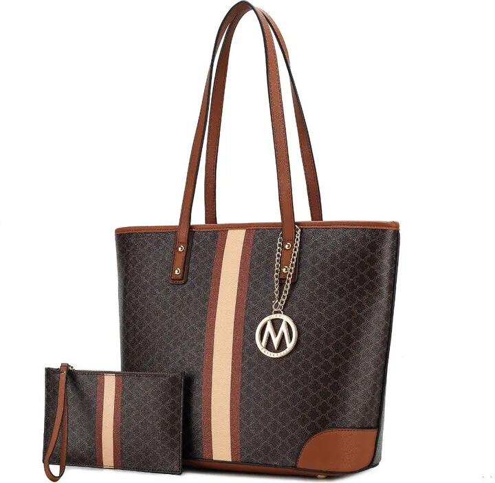 Arya Vegan Leather Women’s Tote Bag with Wristlet Pouch– 2 pieces