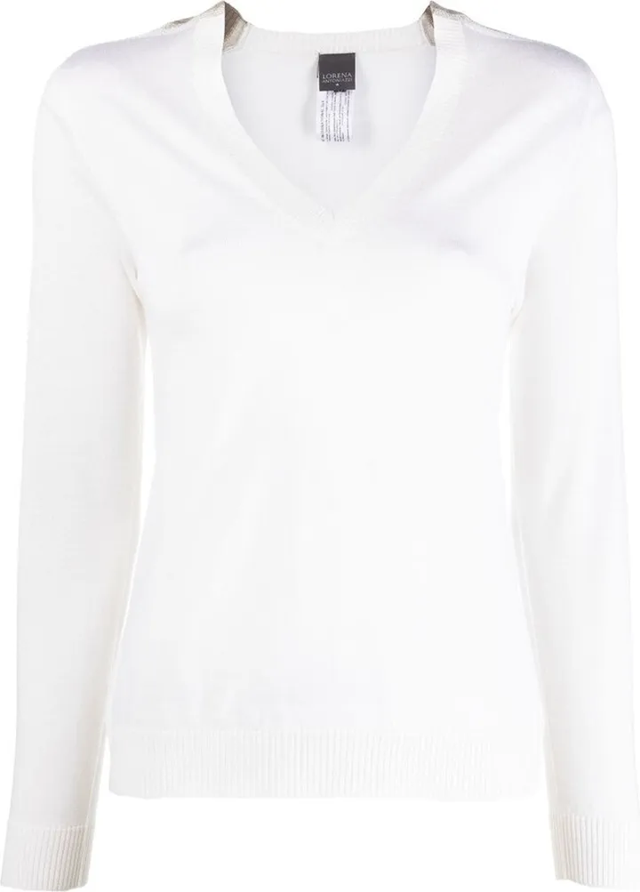 V-Neck Fine Knit Jumper