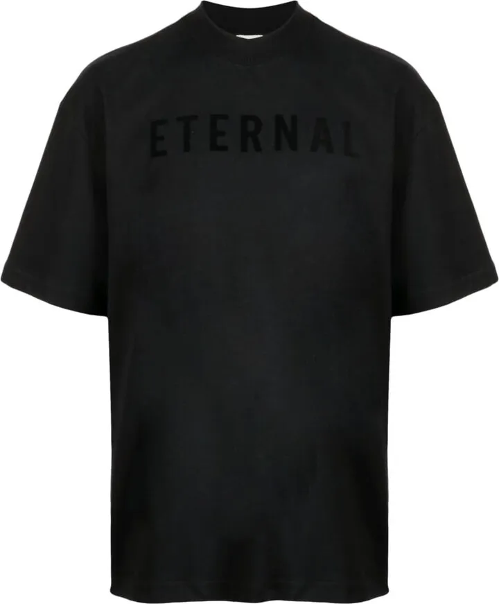 Eternal logo-flocked cotton T-Shirt