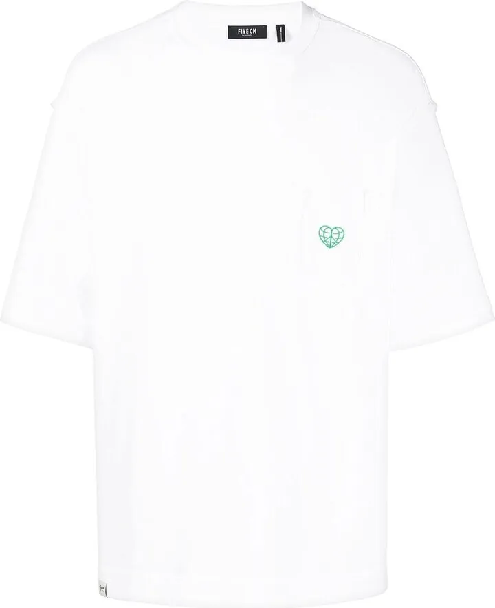 patch-detail short-sleeved T-shirt