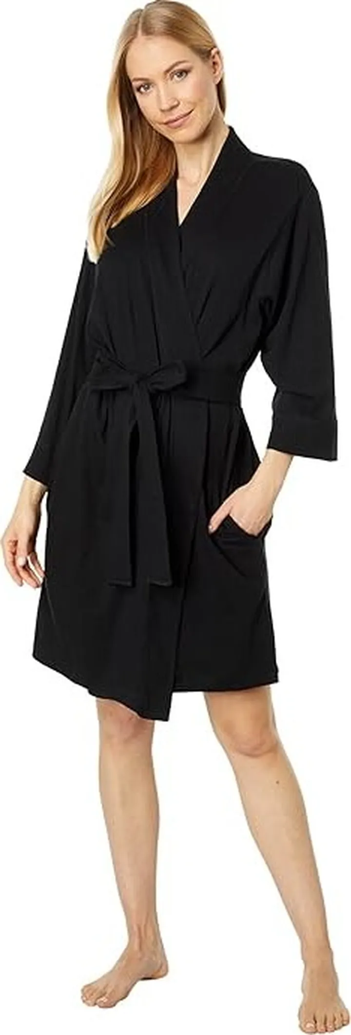 Jockey Cotton Robe (Black) Women's Pajama