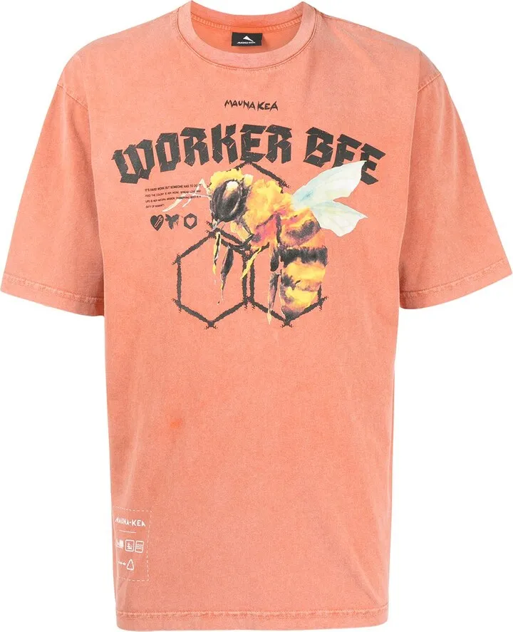 Worker Bee print T-shirt