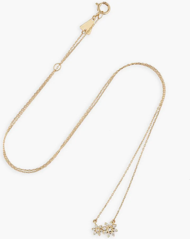14-Karat Gold Diamond Necklace