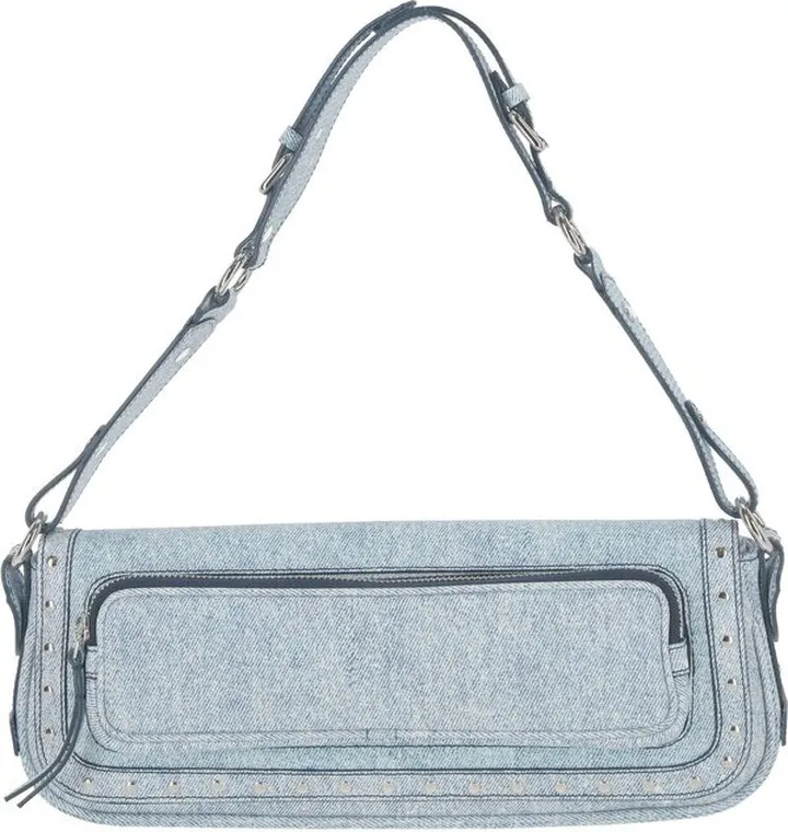 By Far Maddy Studded Flap Closured Shoulder Bag