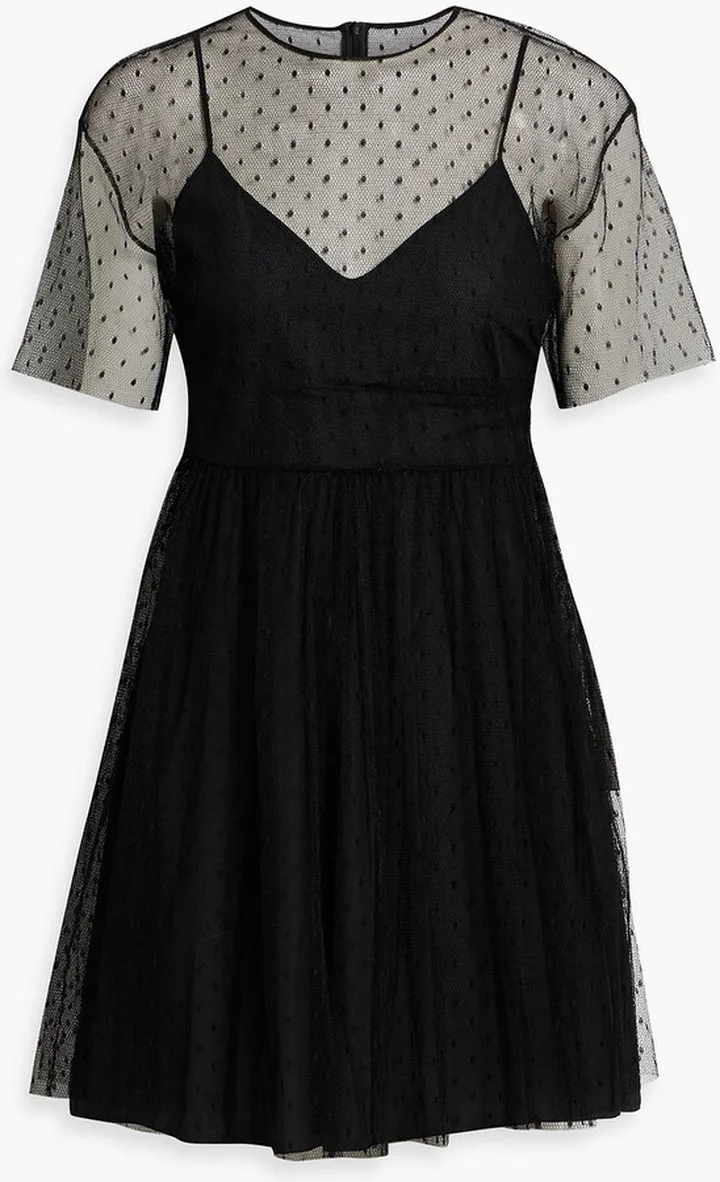 Point d'esprit mini dress