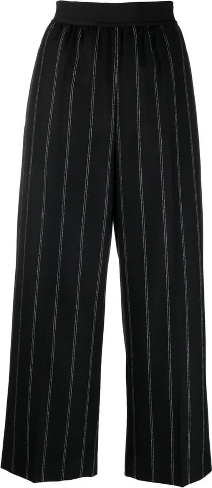 Stitch Detailing Cropped Trousers