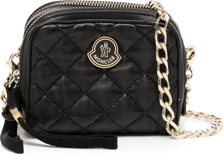 Logo-Plaque Leather Mini Bag