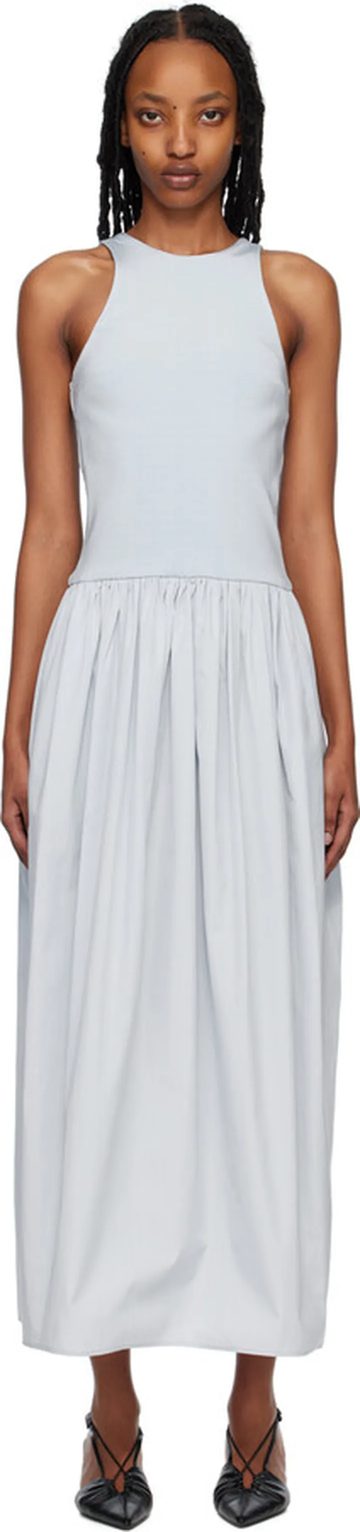 Esse Studios Blue Tank Midi Dress