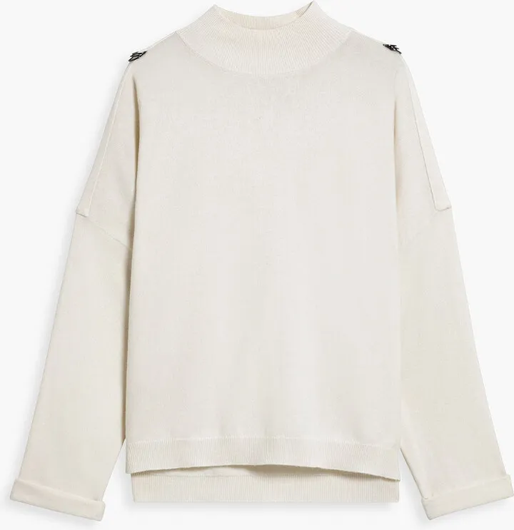Embellished cashmere sweater