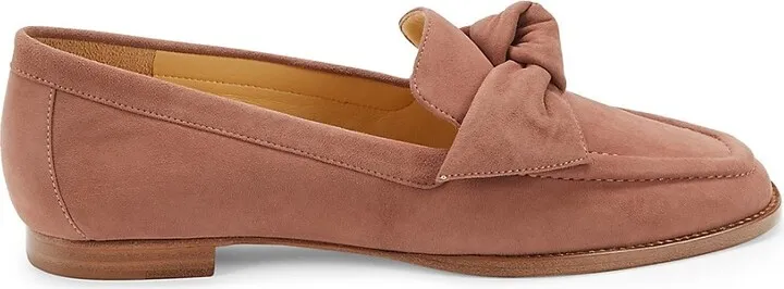 Knotted Suede Loafers