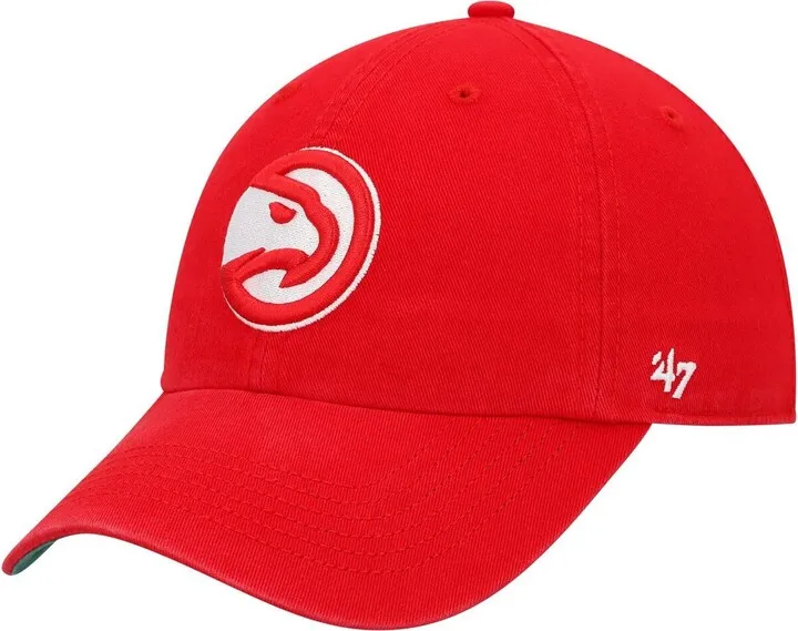 Men's '47 Brand Red Atlanta Hawks Franchise Fitted Hat