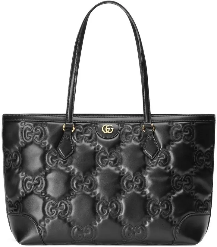 GG-quilted leather tote bag
