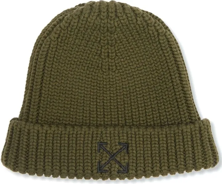 Arrows-detail ribbed beanie