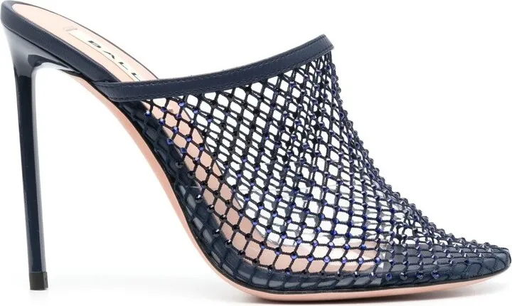 Crystal-Embellished Leather 115mm Pumps