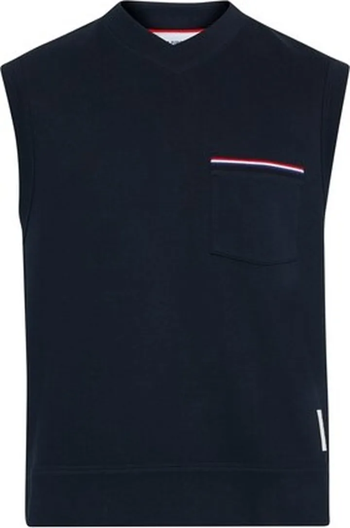 Sleeveless V-neck sweater