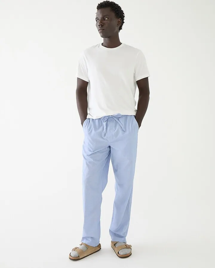 Pajama pant in cotton poplin