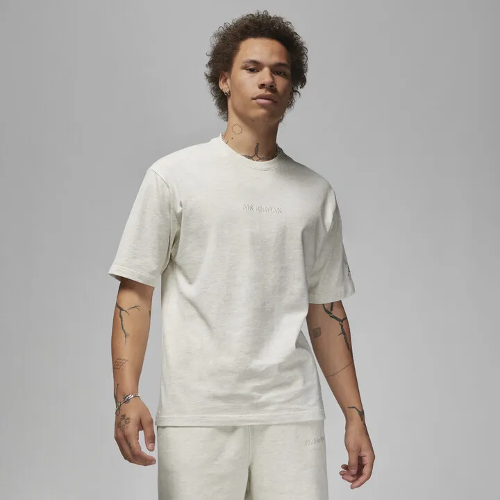 Men's Air Jordan Wordmark T-Shirt in Brown