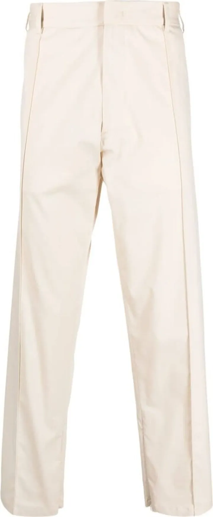 Cotton Straight-Leg Trousers