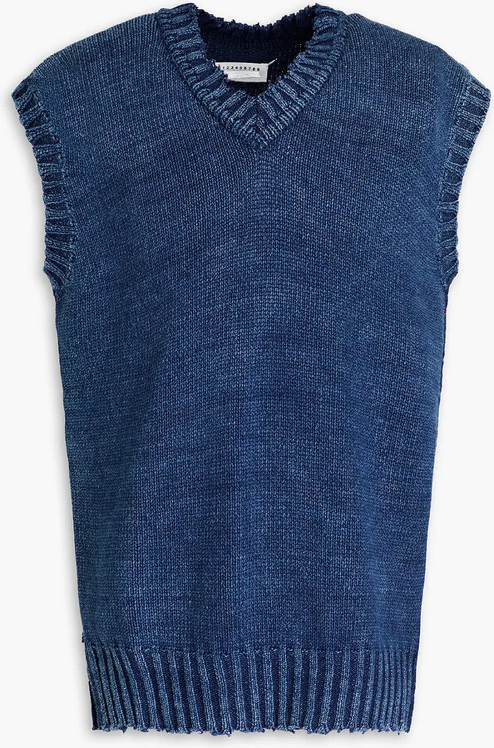 Cotton-blend vest