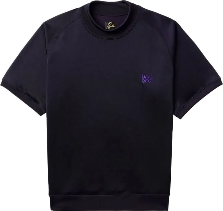 embroidered-logo round-neck T-shirt