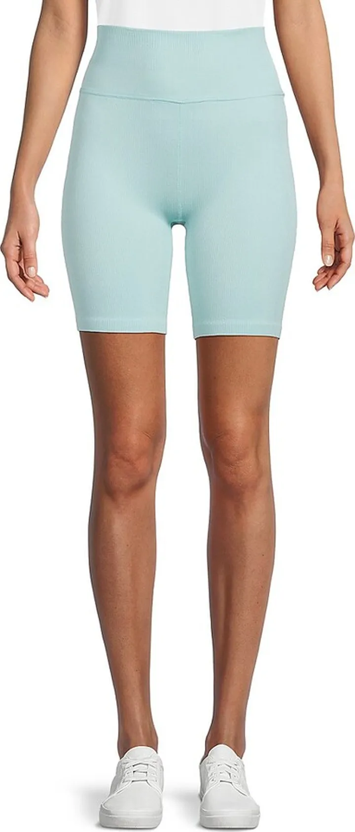High-Rise Ribbed Bike Shorts