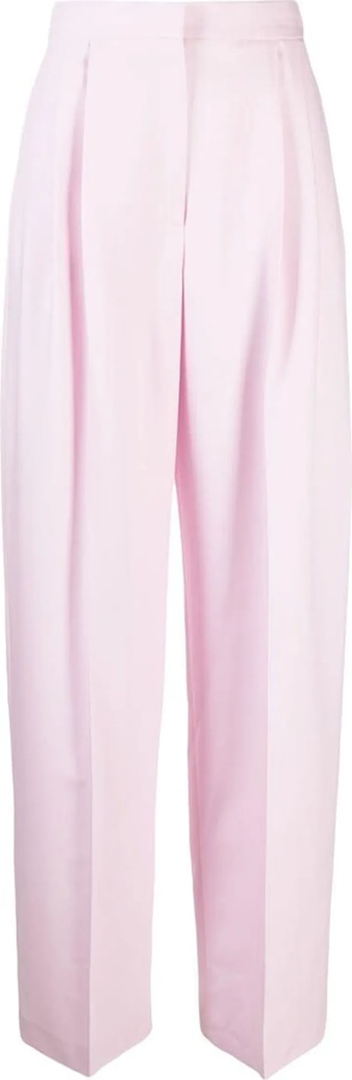 High-Waisted Pleated Trousers