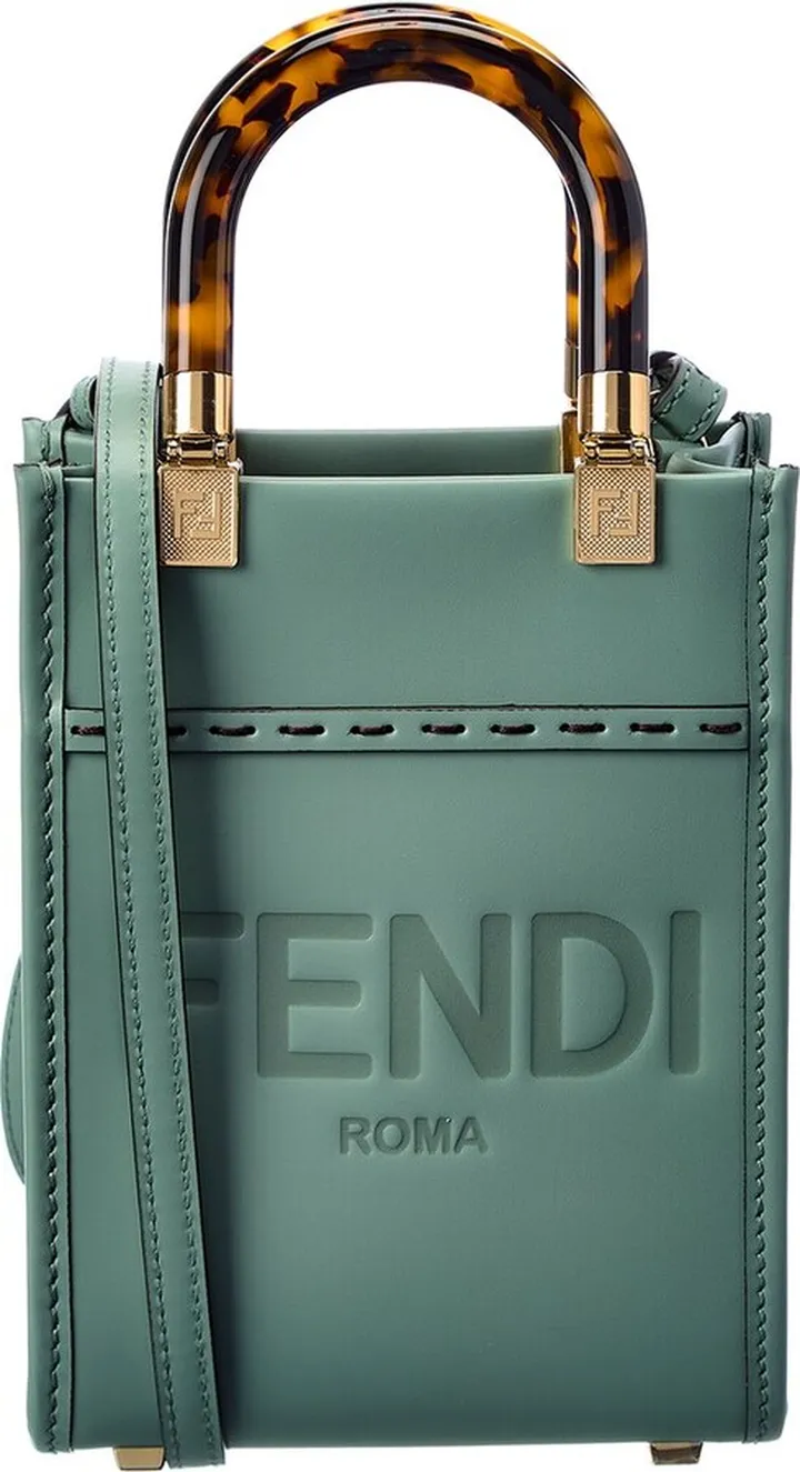 Fendi Sunshine Mini Leather Tote