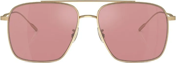 Dresner aviator-frame sunglasses