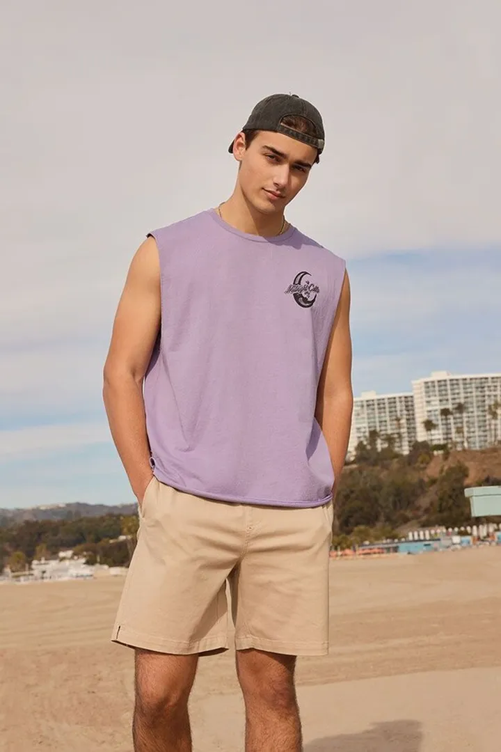 A Night For Love Graphic Muscle Tee