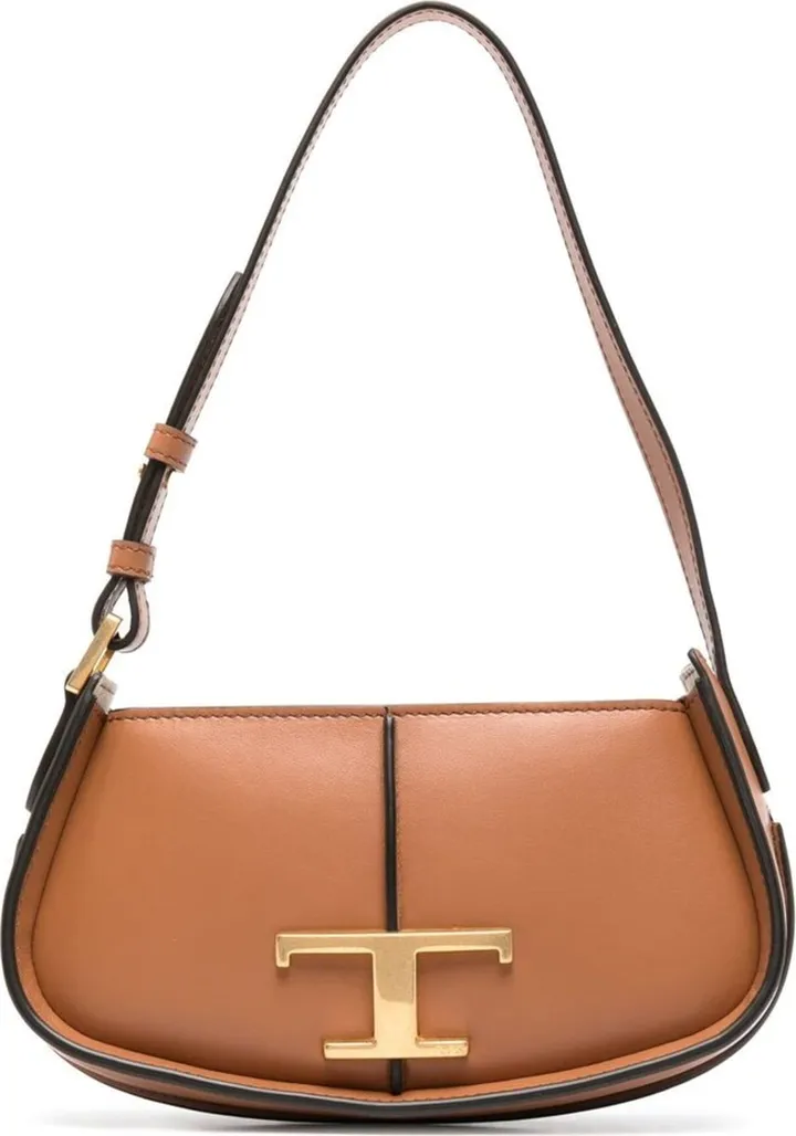 Borsa A Spalla T Timeless In Pelle Micro Marrone Xbwtsax0000rors410