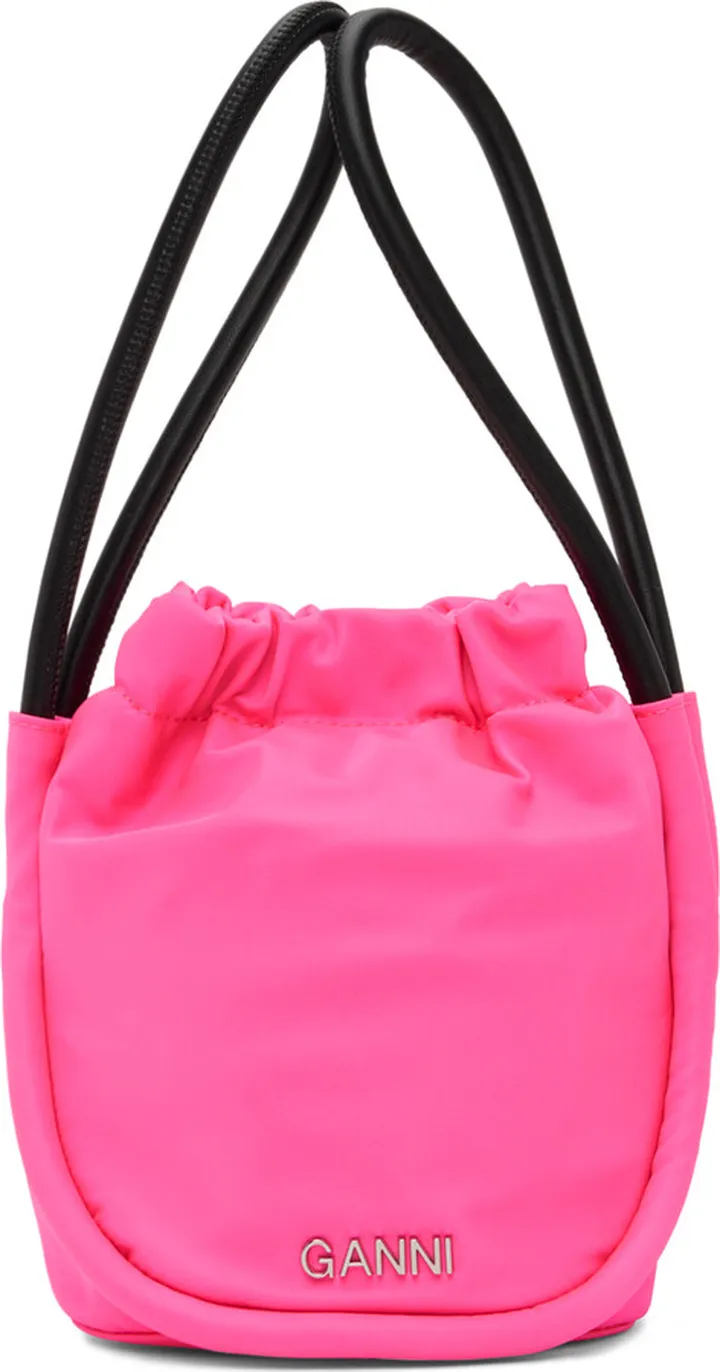 GANNI Pink Mini Knot Bag