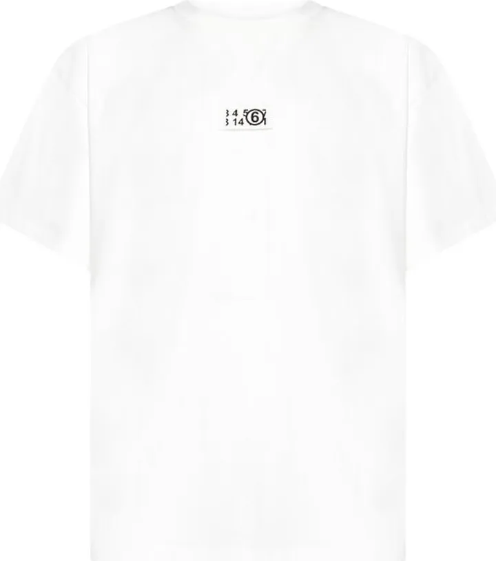 MM6 Maison Margiela Logo Detailed Crewneck T-Shirt