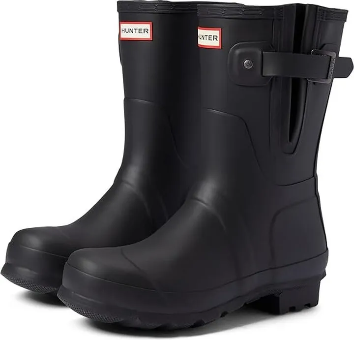 Hunter Original Side Adjustable Short (Black) Men's Shoes
