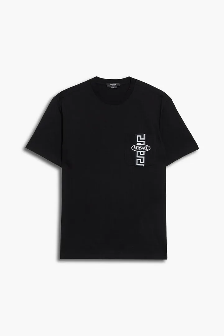Printed cotton-jersey T-shirt