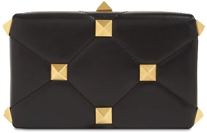 Minaudiere Roman Stud Leather Bag