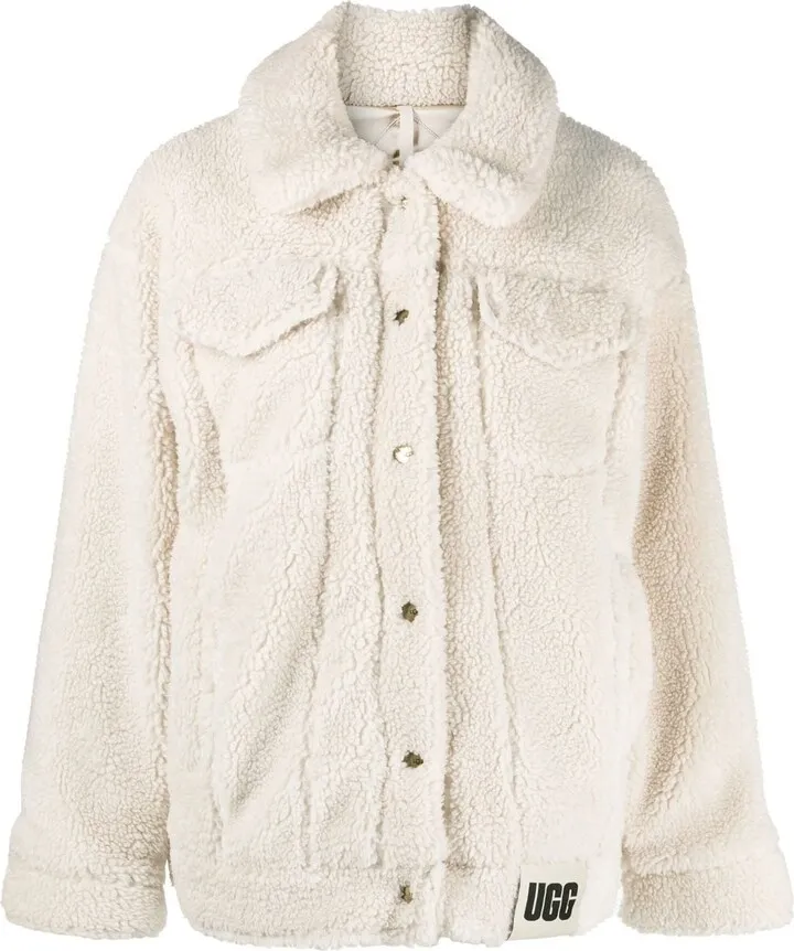 Buuton-Up Faux Shearling Jacket