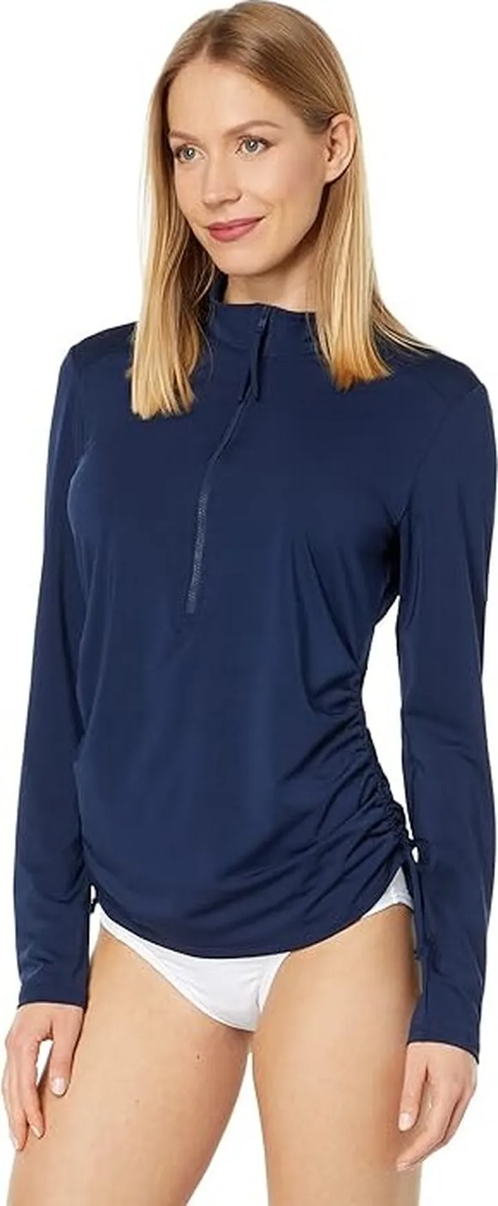 Carve Designs Cruz Rashguard (Navy) Women's Swimwear
