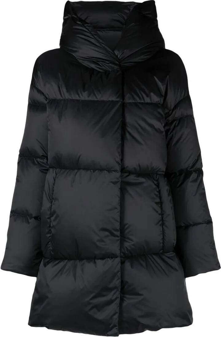 Globe A-shape satin-effect coat