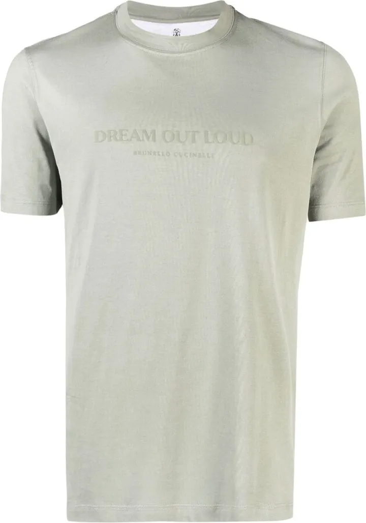 slogan-print cotton T-shirt