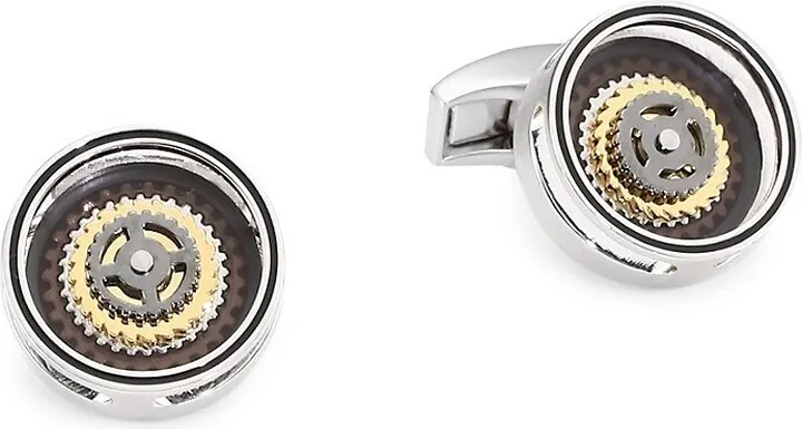 Gear Bullseye Cuff Links