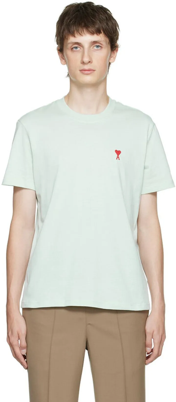 AMI Alexandre Mattiussi Green Ami de Cœur T-Shirt
